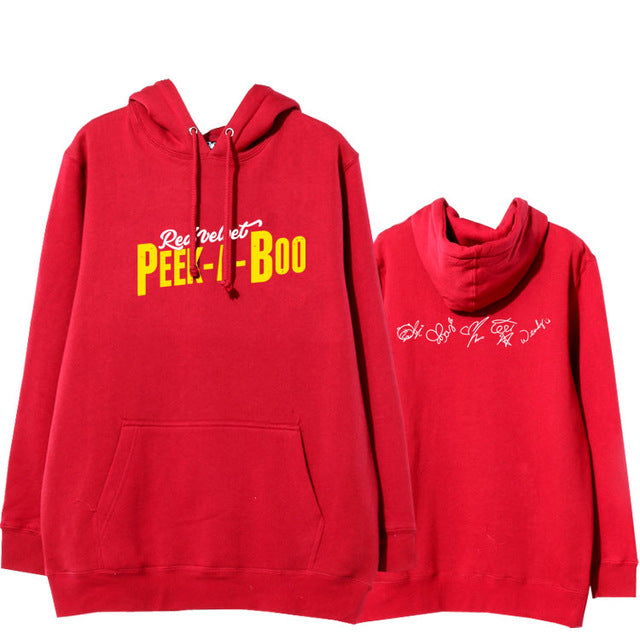 Red Velvet Peek-a-boo Hoodie