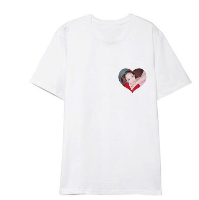 Blackpink Jisoo Heart With Picture T-shirt